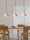 Lustre simple en grain de bois