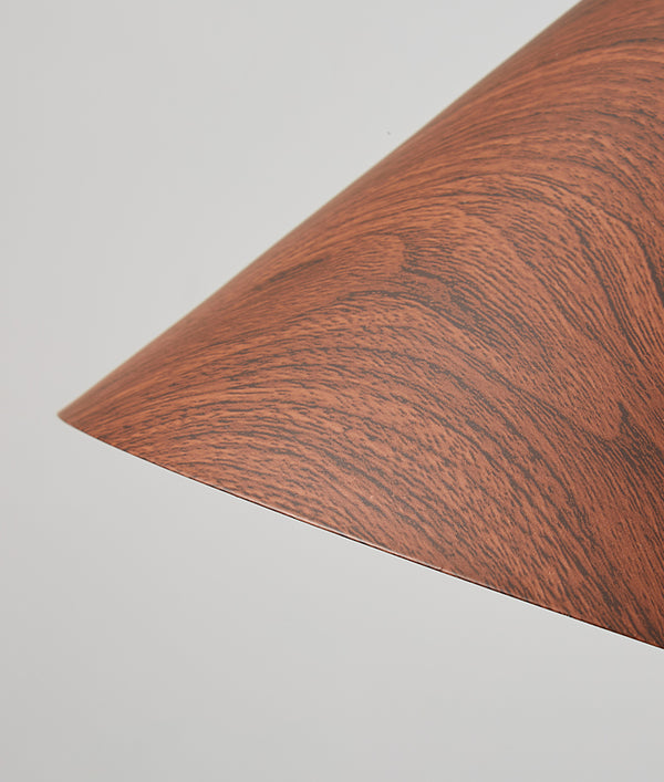 Lustre simple en grain de bois