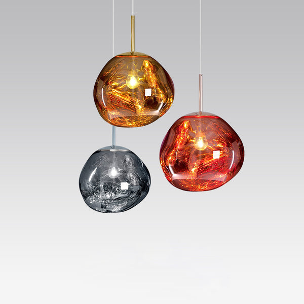 Kronleuchter aus vulkanischer Lava