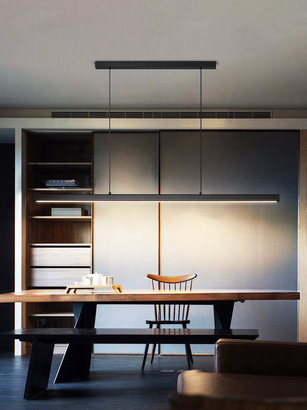 Lustre de restaurant à longue bande