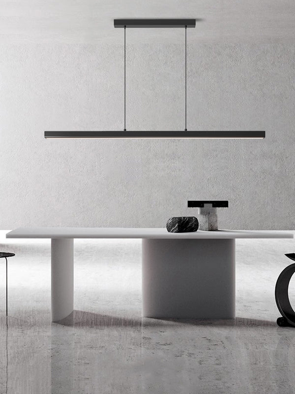 Lustre de restaurant à longue bande