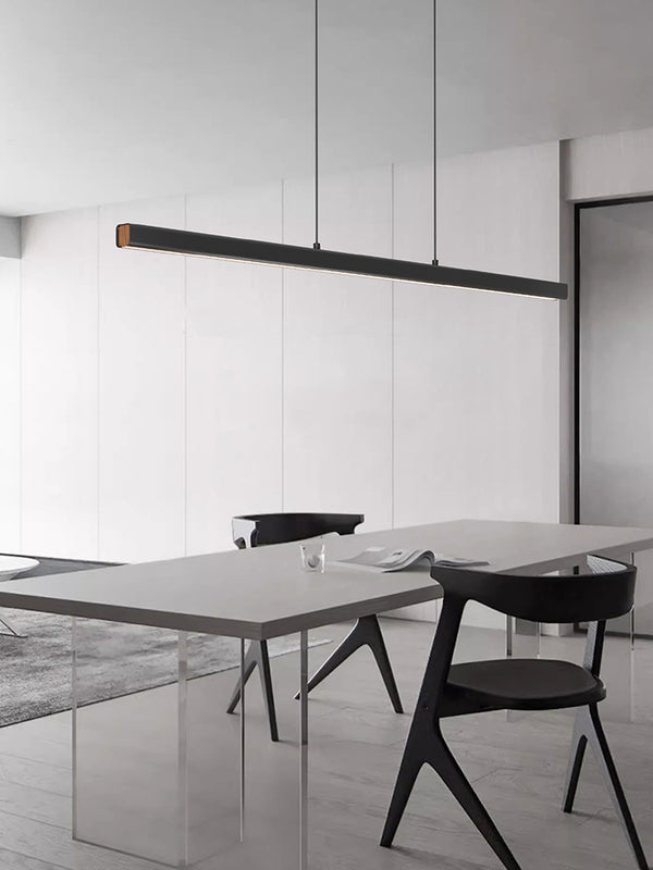 Lustre de restaurant à longue bande