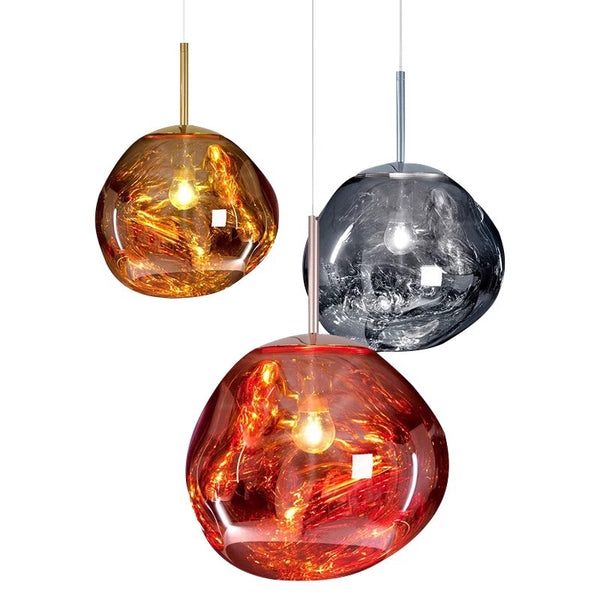 Lustre design en lave