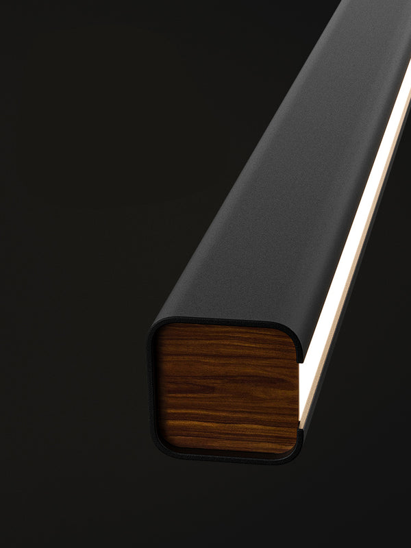 Lustre de restaurant à longue bande