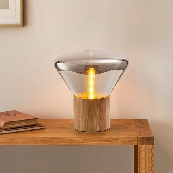 Japanese style personalized glass desk lamp