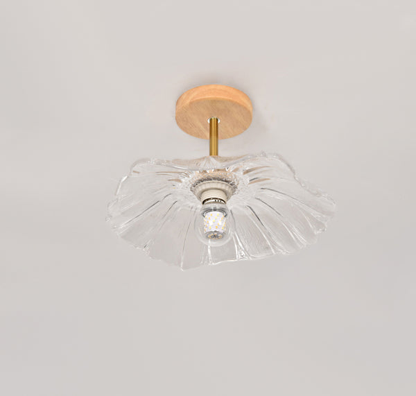 Retro lotus leaf aisle ceiling lamp