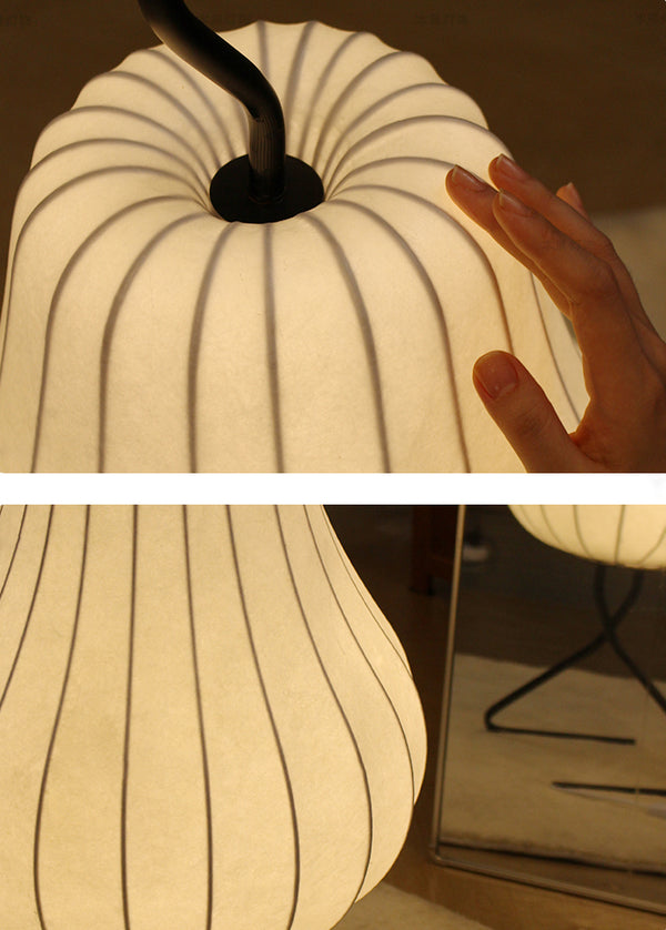 Cream style pear floor lamp