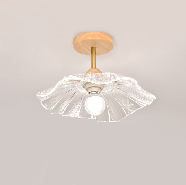 Retro lotus leaf aisle ceiling lamp