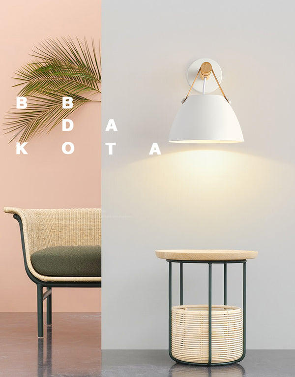 Lampe murale simple de chevet de chambre à coucher