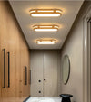 Solid wood LED ceiling light strip
