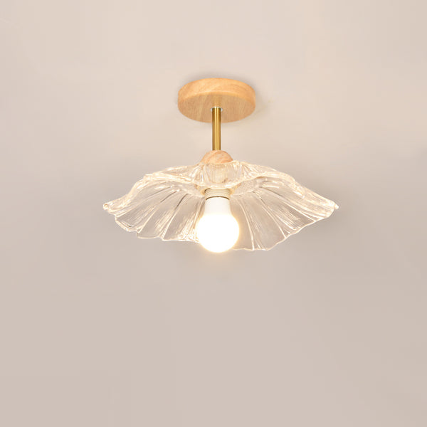Retro lotus leaf aisle ceiling lamp