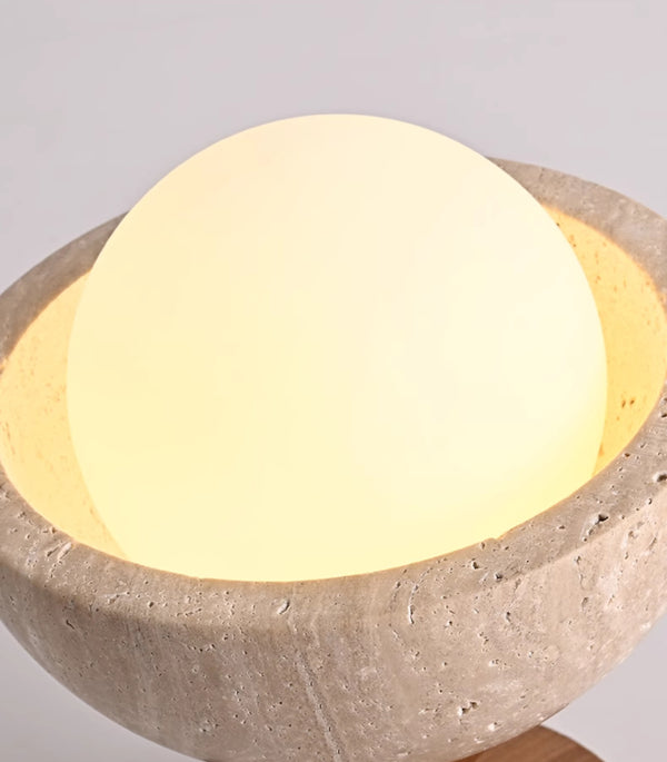 Plafonnier d'allée en travertin jaune