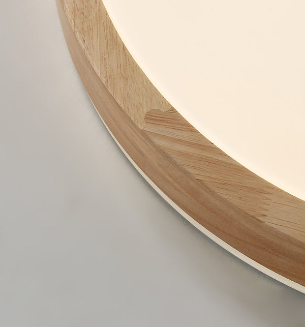 LED solid wood bedroom ceiling lamp