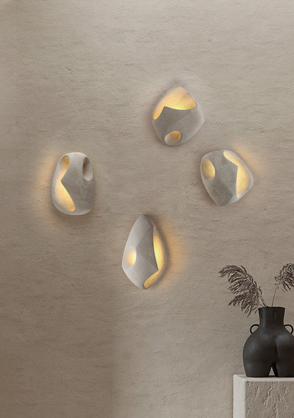 Wabi-sabi style wall lamp