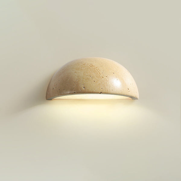 Yellow Travertine Bedroom Wall Lamp