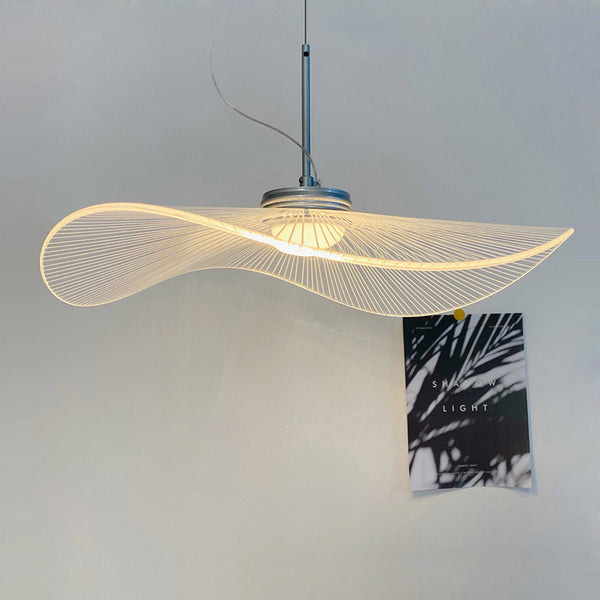 Designer personalisierte kreative Lotusblatt Strohhut Kronleuchter