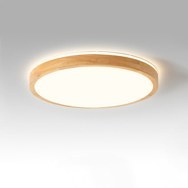 LED solid wood bedroom ceiling lamp