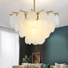 Lustre coquille crème français