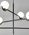 Lustre noir en forme de haricot magique long