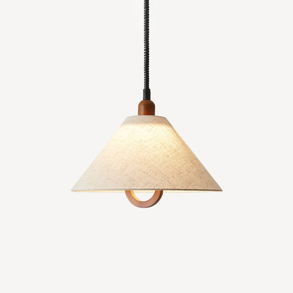 Lustre de restaurant rétractable de style Wabi-sabi