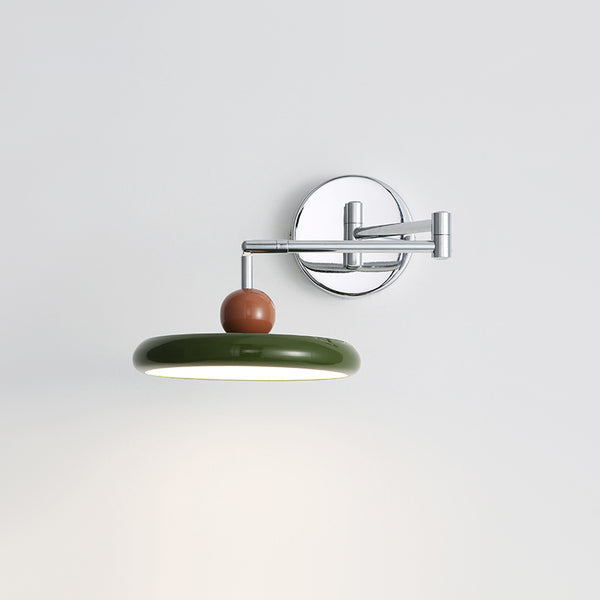 Applique murale créative à bras basculant en forme de soucoupe volante