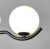 Lustre noir en forme de haricot magique long