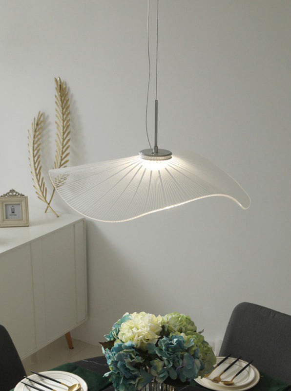 Designer personalisierte kreative Lotusblatt Strohhut Kronleuchter