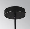 Lustre noir en forme de haricot magique long