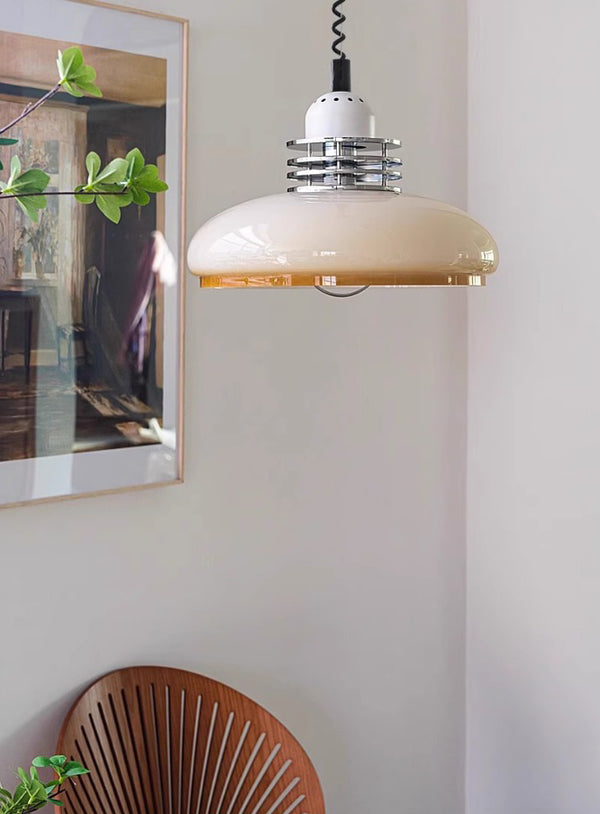 Versenkbare Pendelleuchte aus Glas für den Esstisch