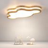 LED children's room solid wood ceiling lamp