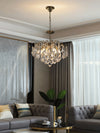 French retro glass chandelier
