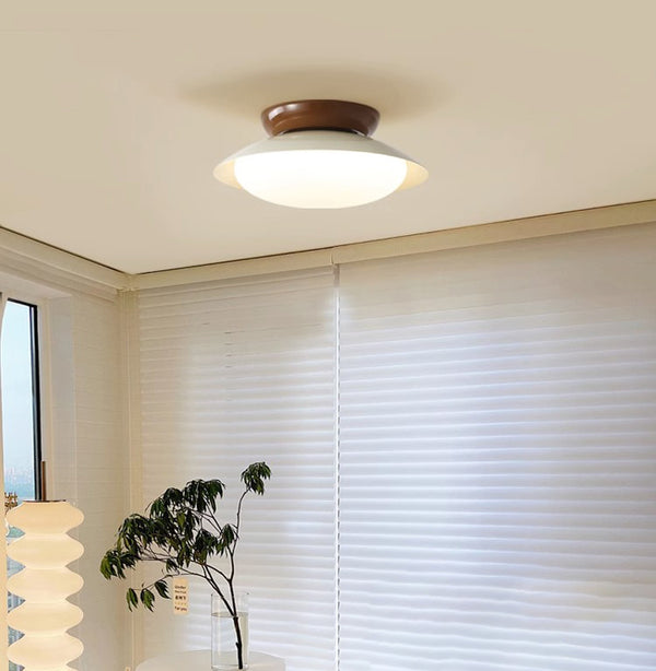 Japanese style bowl ceiling lamp