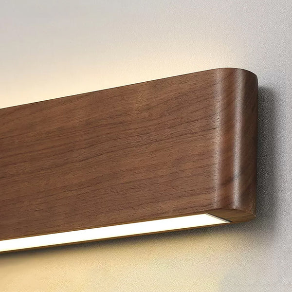 Walnut LED Wall Light