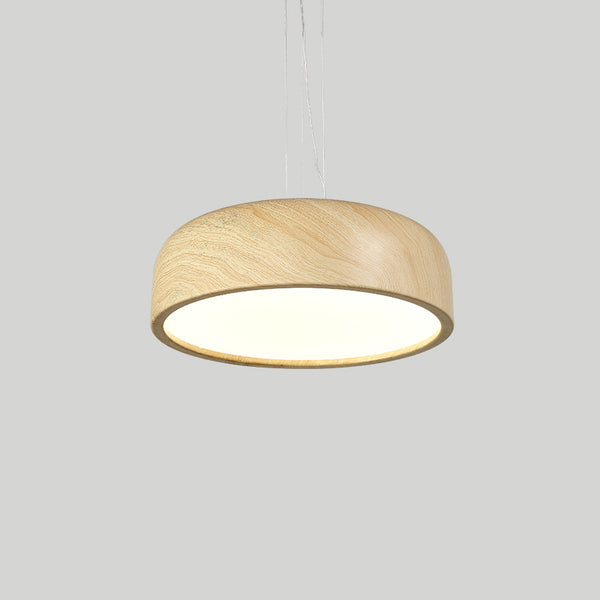 Japanese retro restaurant chandelier walnut wood grain