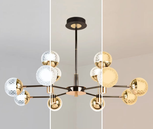 Light luxury spherical magic bean chandelier