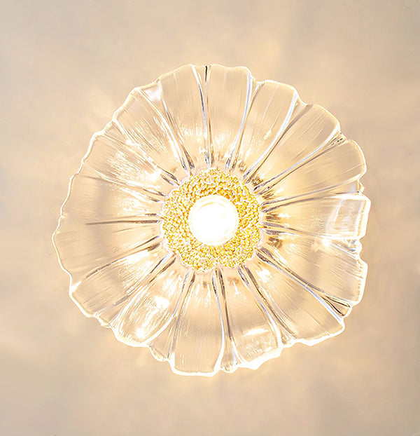 Retro lotus leaf aisle ceiling lamp