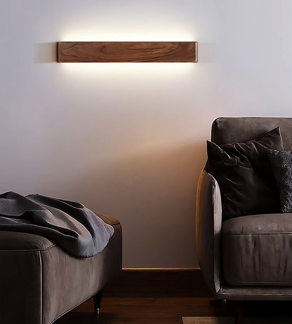 Walnut LED Wall Light