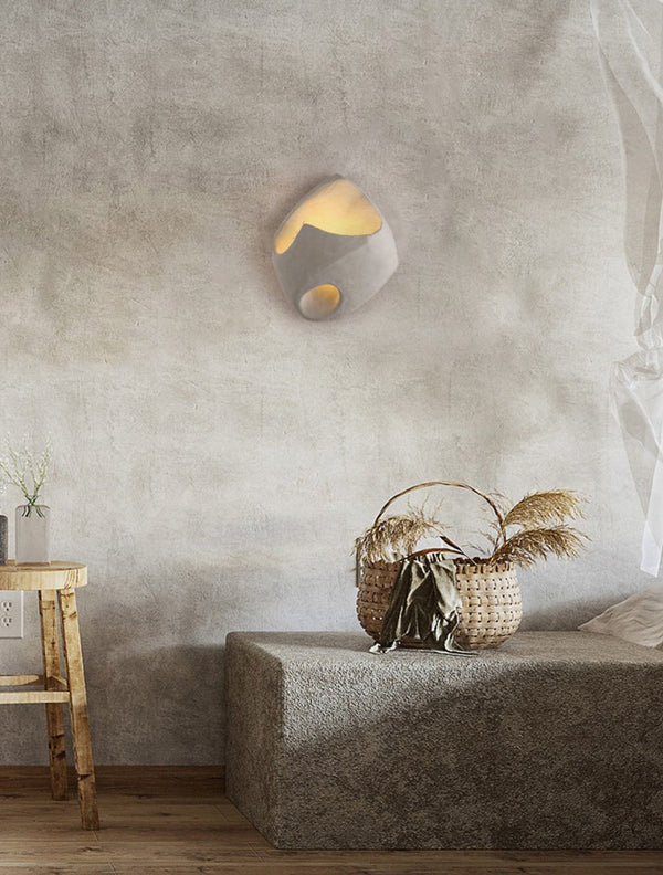 Wabi-sabi style wall lamp
