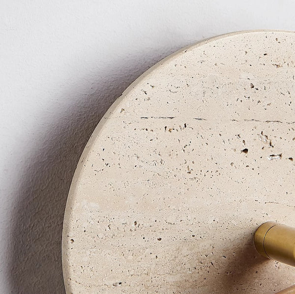 Yellow Travertine Antique Bedside Wall Lamp