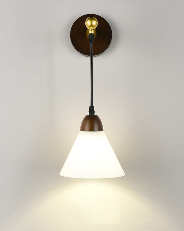 Japanese style retro bedroom wall lamp