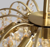 French retro glass chandelier