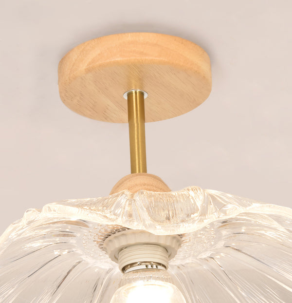 Retro lotus leaf aisle ceiling lamp