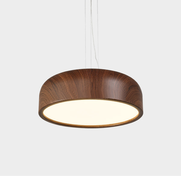 Japanese retro restaurant chandelier walnut wood grain