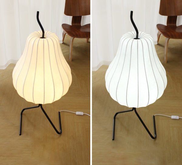 Cream style pear floor lamp