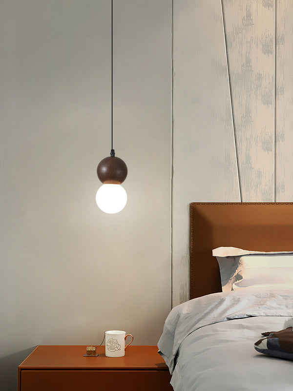 Kronleuchter aus Holzwindkürbis im japanischen Stil