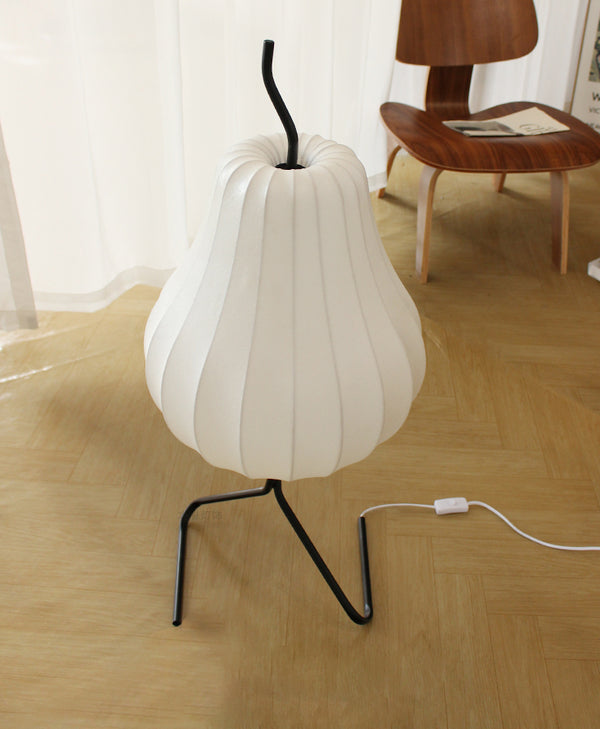 Cream style pear floor lamp