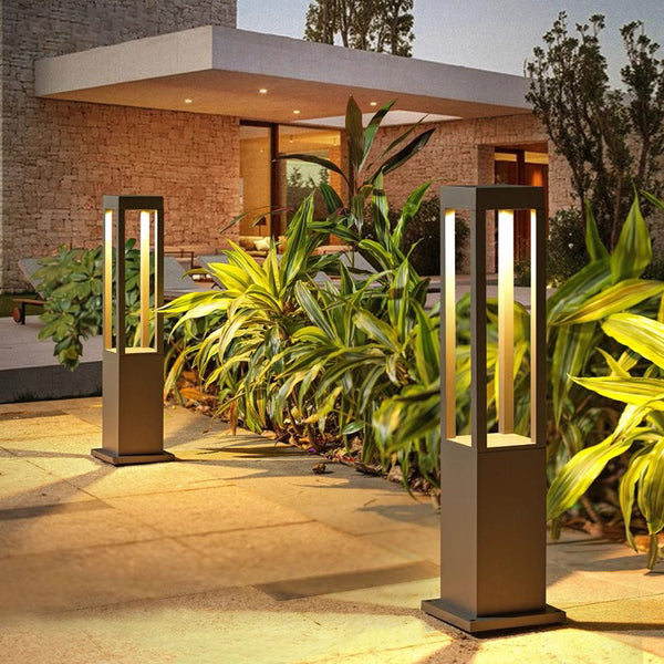 LED outdoor courtyard lawn garden villa aluminum lawn lamp