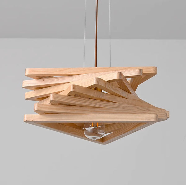 Modern personality solid wood chandelier
