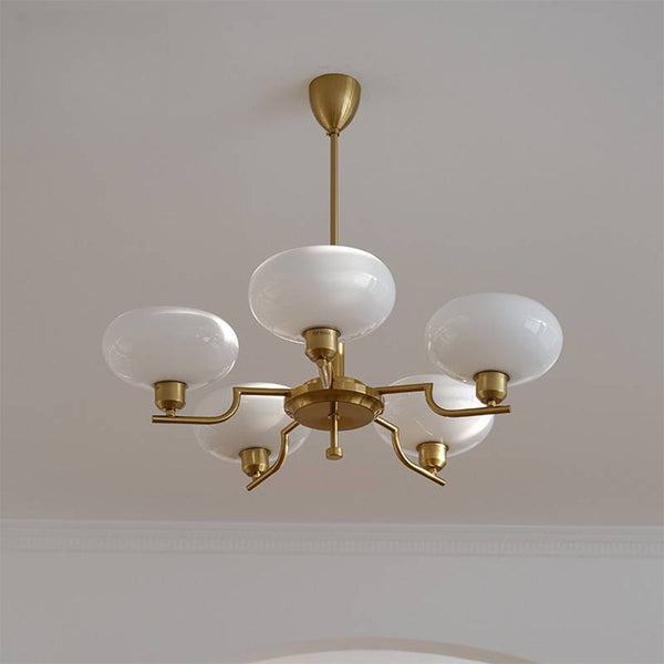 French style Bauhaus glass chandelier