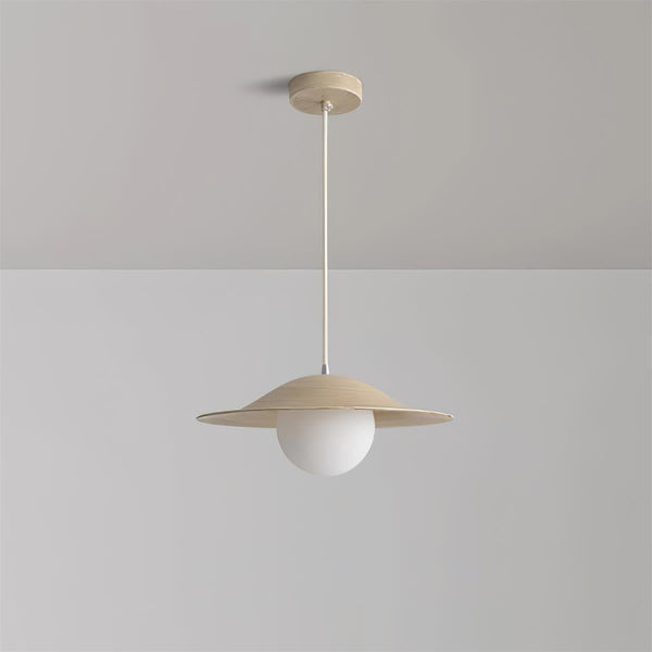 Cream style glass dining pendant light